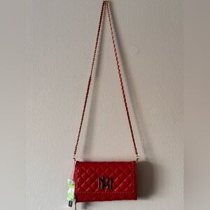 Badgley Mischka Quilted Wallet On A Chain Handbag